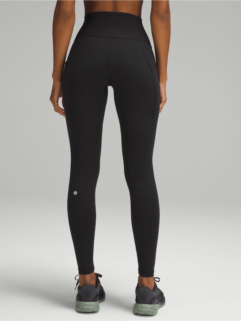 lululemon athletica Wunder Train 25” with Pockets Black High-Rise Leggings - Picture 2 of 14